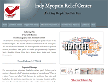 Tablet Screenshot of indymyopain.com